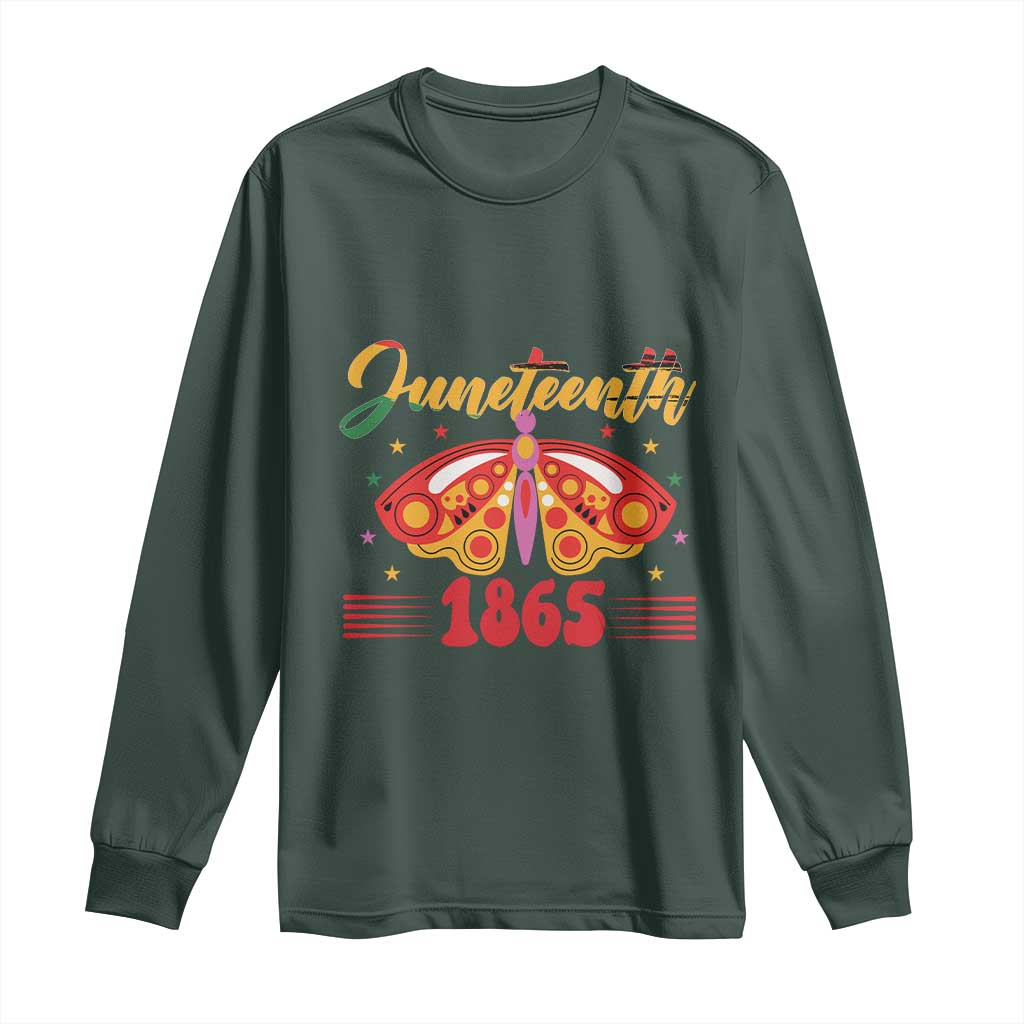 Juneteenth 1865 Butterfly Long Sleeve Shirt