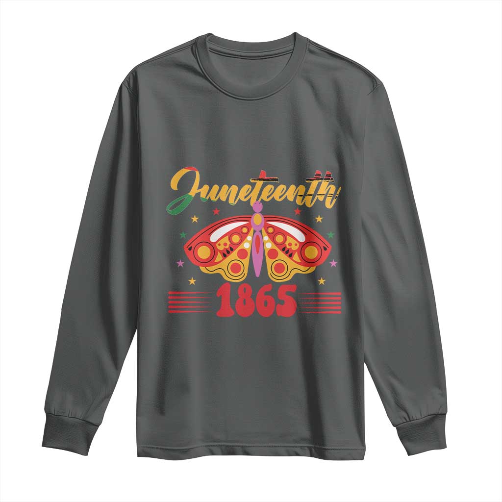 Juneteenth 1865 Butterfly Long Sleeve Shirt