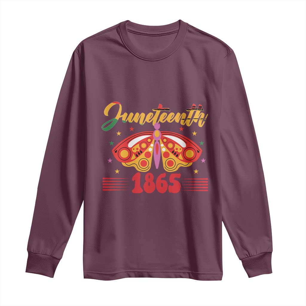Juneteenth 1865 Butterfly Long Sleeve Shirt