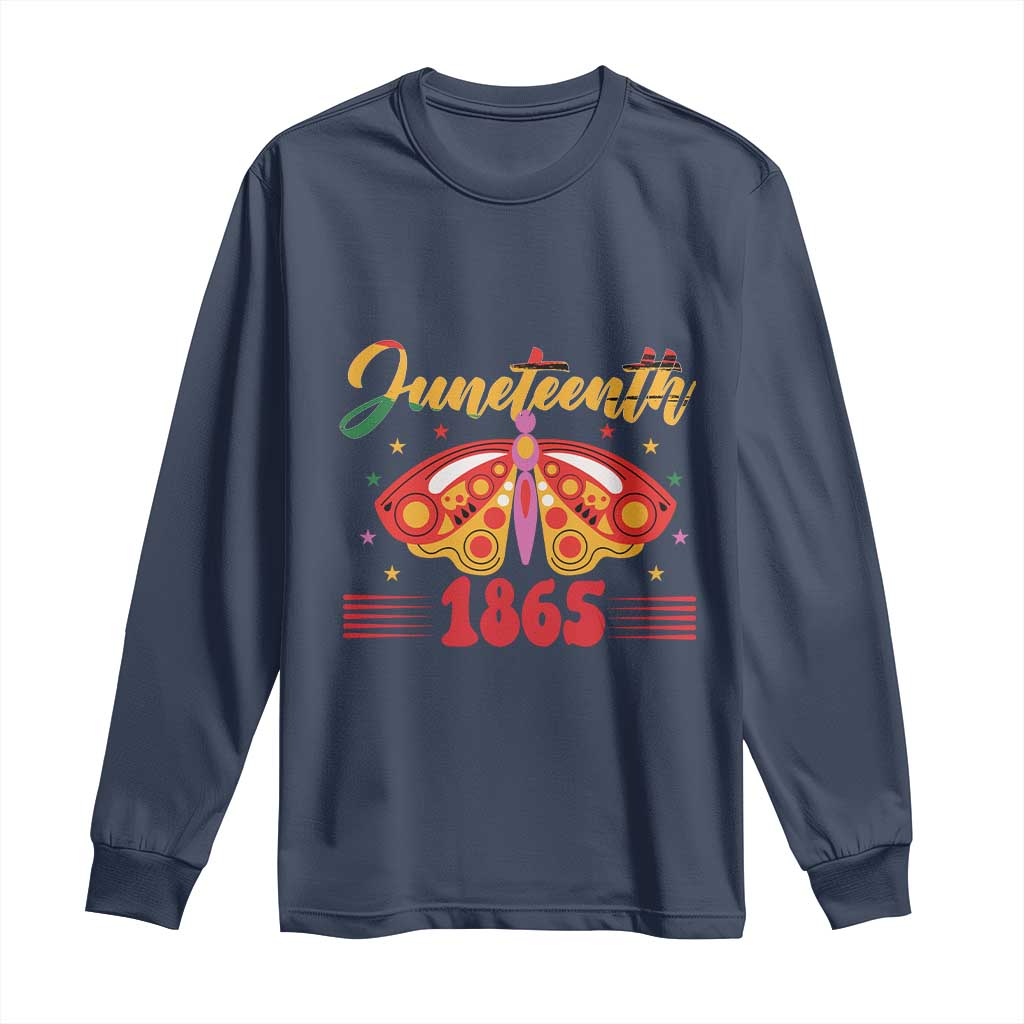 Juneteenth 1865 Butterfly Long Sleeve Shirt