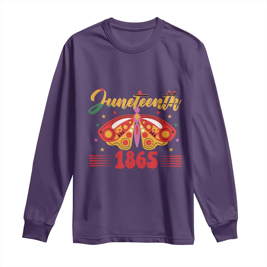 Juneteenth 1865 Butterfly Long Sleeve Shirt