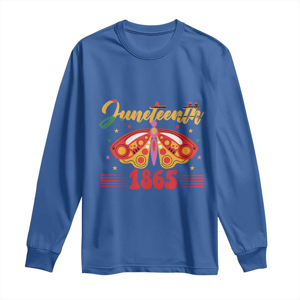 Juneteenth 1865 Butterfly Long Sleeve Shirt