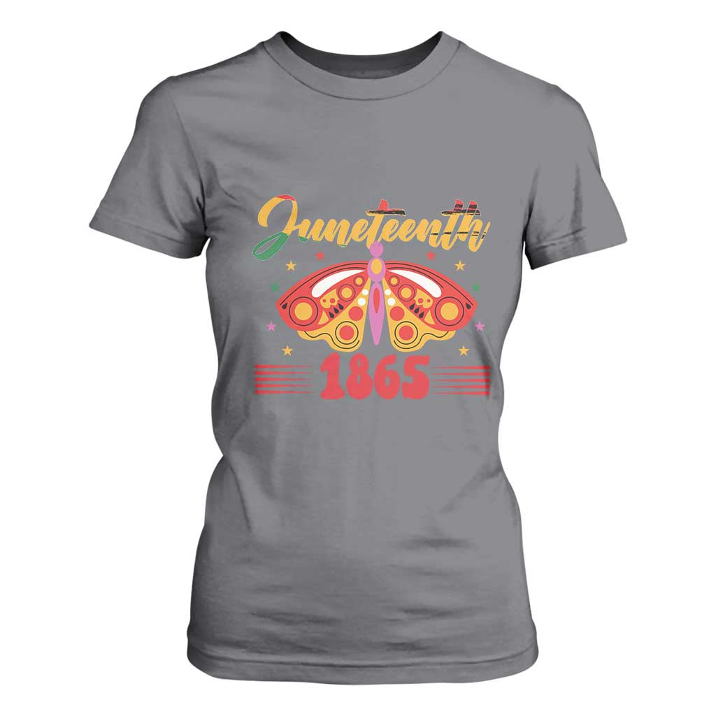 Juneteenth 1865 Butterfly T Shirt For Women