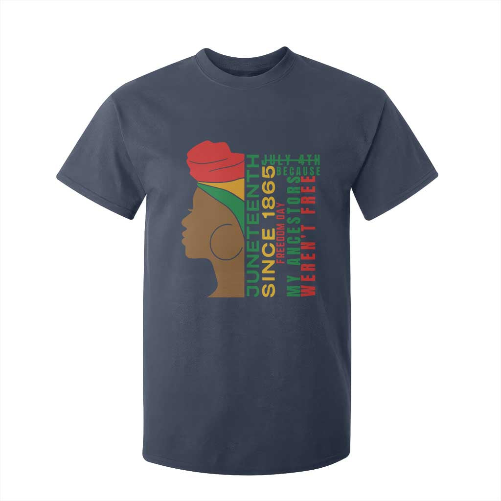 Juneteenth Since 1865 T Shirt For Kid My Ancestors Weren't Free