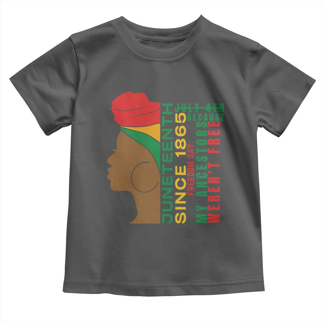 Juneteenth Since 1865 Toddler T Shirt My Ancestors Weren't Free
