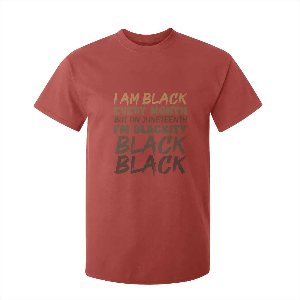 Black History Pride T Shirt For Kid But On Juneteenth I'm Blackity