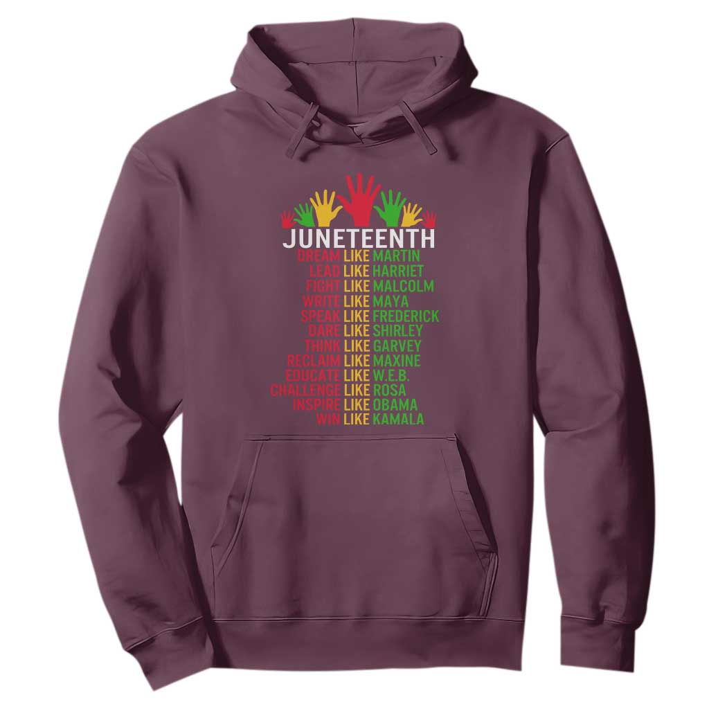 Juneteenth 1865 Hoodie Dream Like Leaders