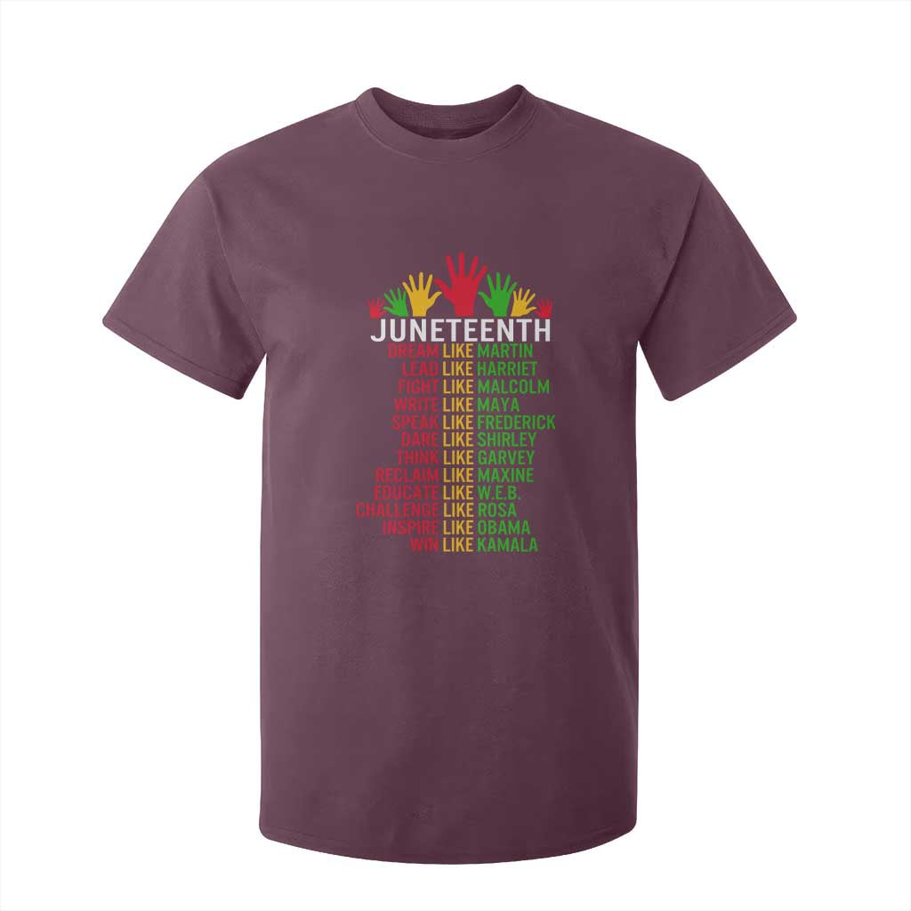 Juneteenth 1865 T Shirt For Kid Dream Like Leaders