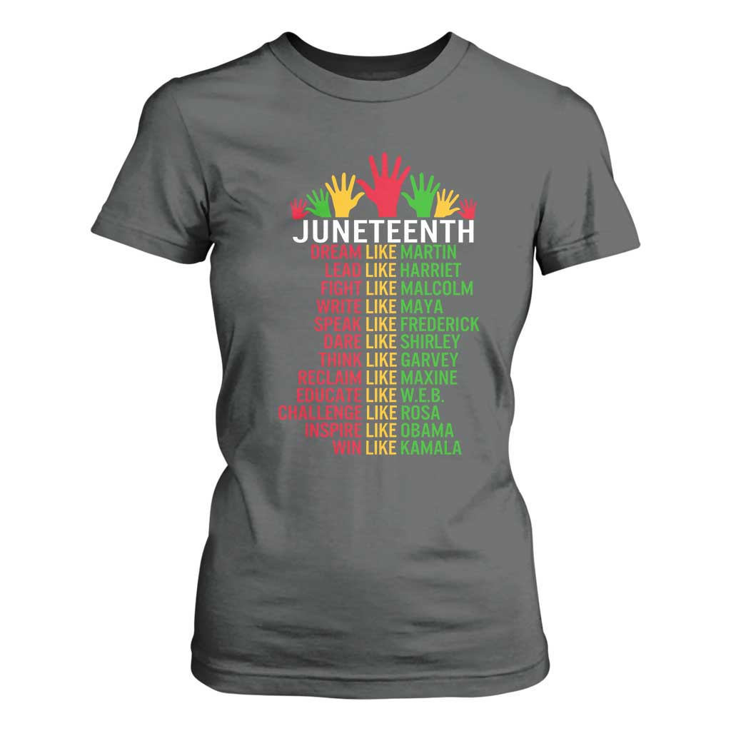 Juneteenth 1865 T Shirt For Women Dream Like Leaders