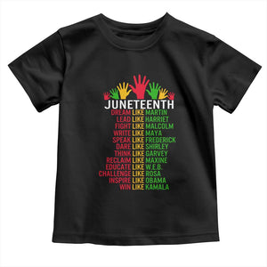 Juneteenth 1865 Toddler T Shirt Dream Like Leaders