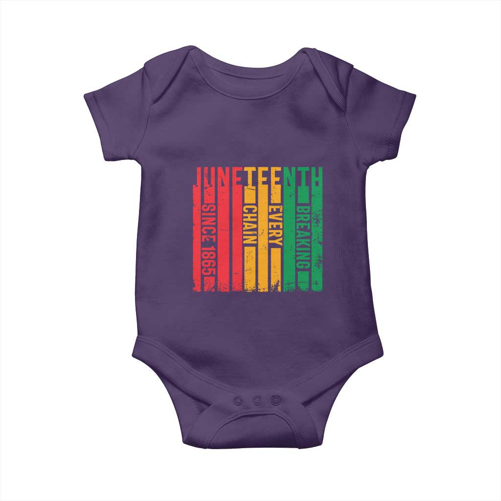 Juneteenth Since 1865 Baby Onesie Breaking Every Chain