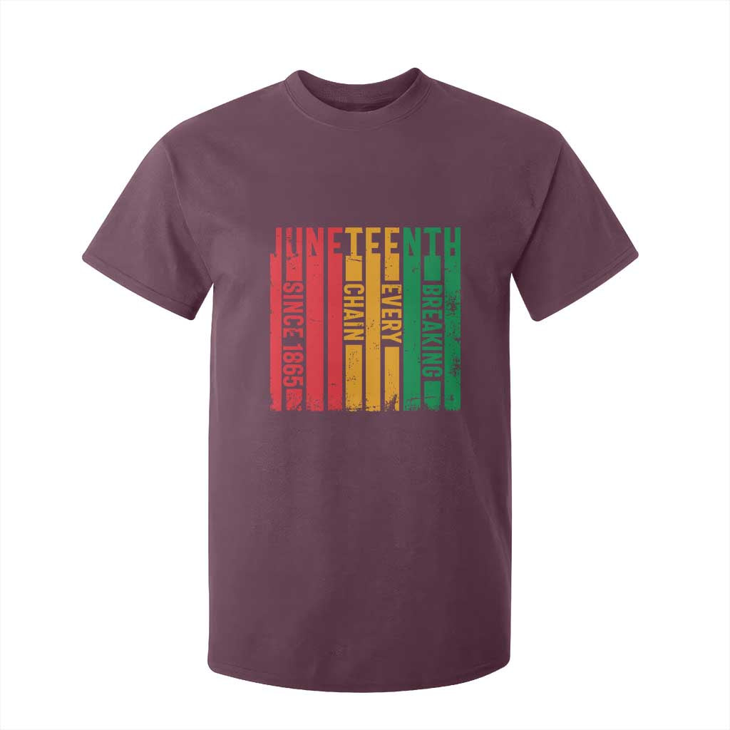 Juneteenth Since 1865 T Shirt For Kid Breaking Every Chain