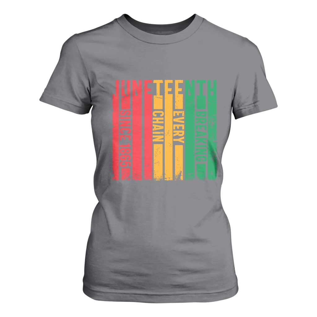 Juneteenth Since 1865 T Shirt For Women Breaking Every Chain