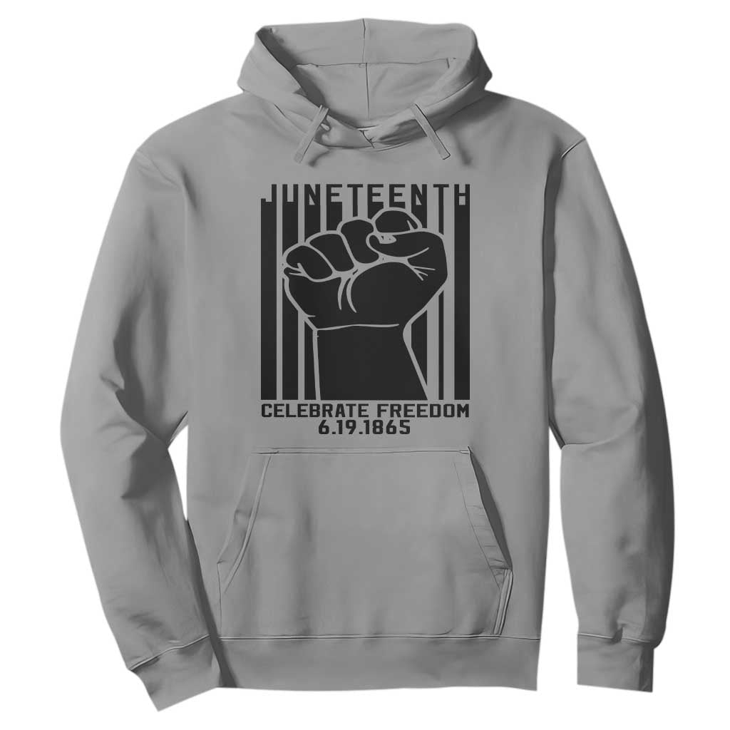 Juneteenth 1865 Independence Hoodie Celebrate Freedom Raised Fist
