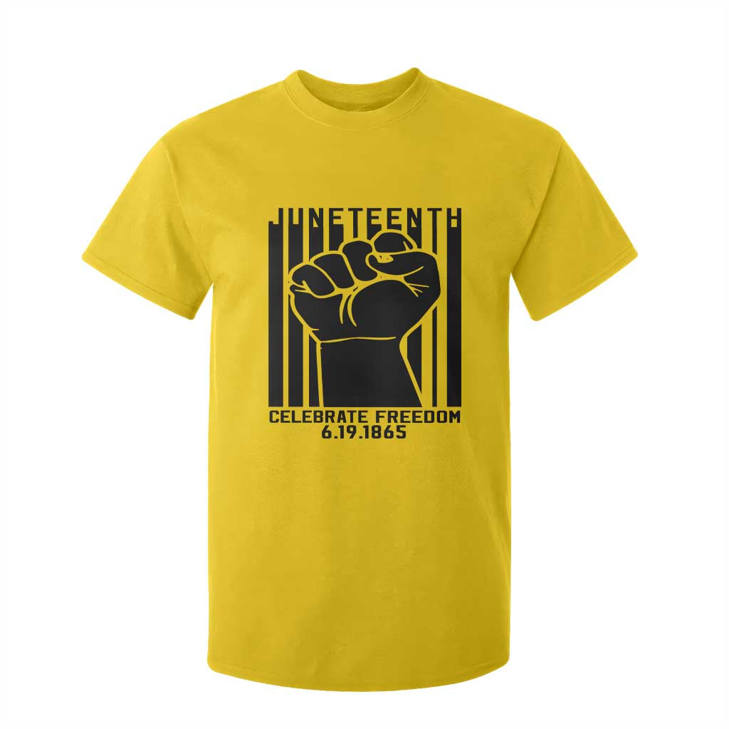 Juneteenth 1865 Independence T Shirt For Kid Celebrate Freedom Raised Fist