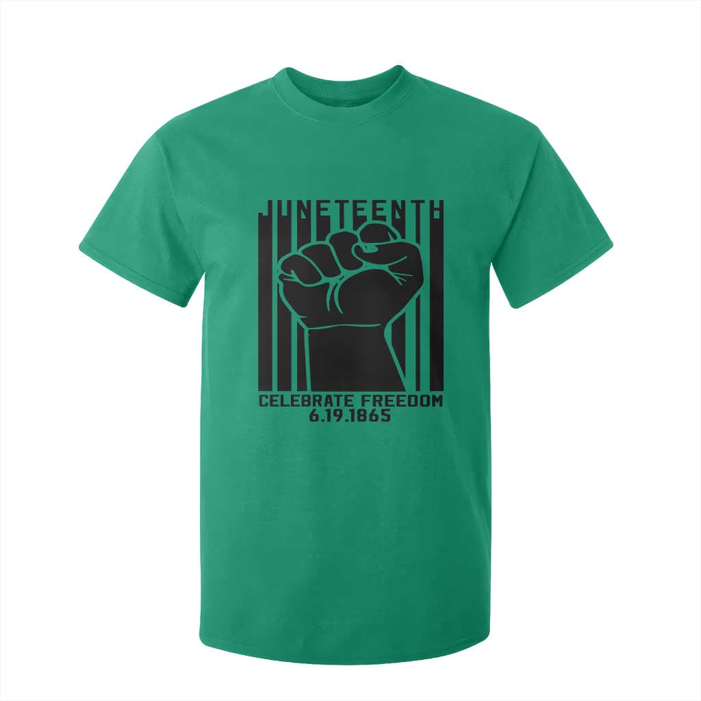 Juneteenth 1865 Independence T Shirt For Kid Celebrate Freedom Raised Fist