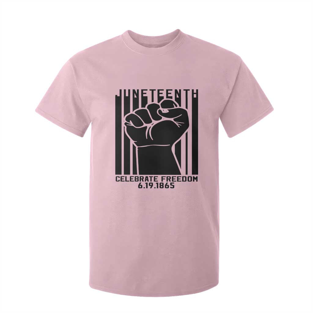 Juneteenth 1865 Independence T Shirt For Kid Celebrate Freedom Raised Fist