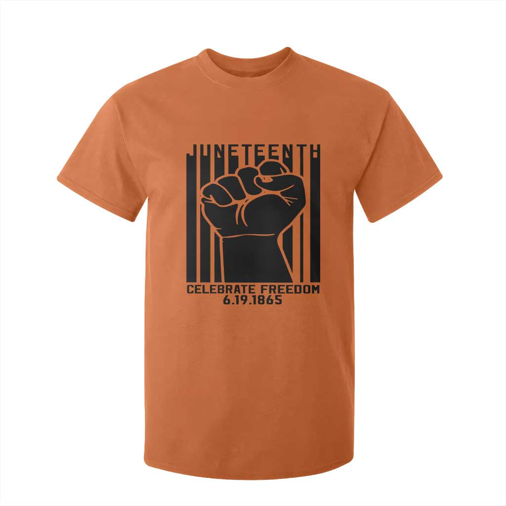 Juneteenth 1865 Independence T Shirt For Kid Celebrate Freedom Raised Fist