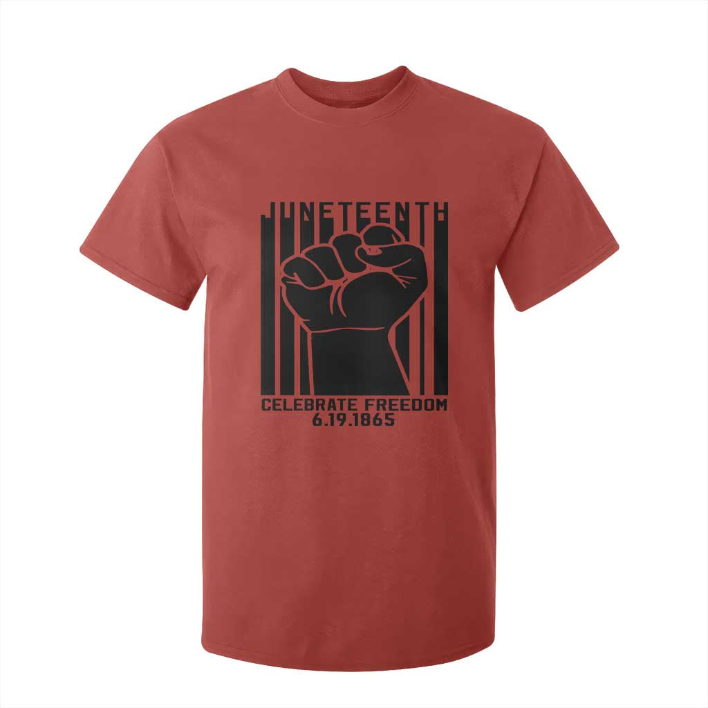 Juneteenth 1865 Independence T Shirt For Kid Celebrate Freedom Raised Fist
