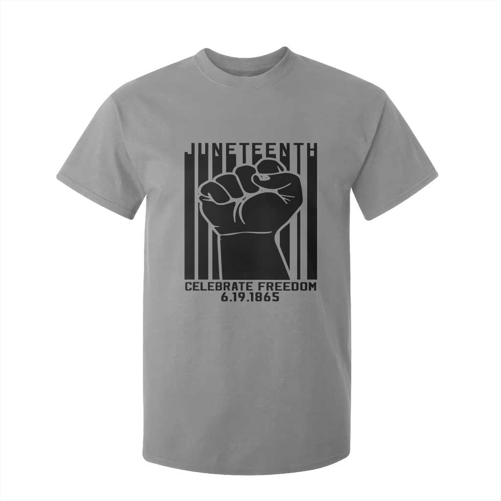 Juneteenth 1865 Independence T Shirt For Kid Celebrate Freedom Raised Fist