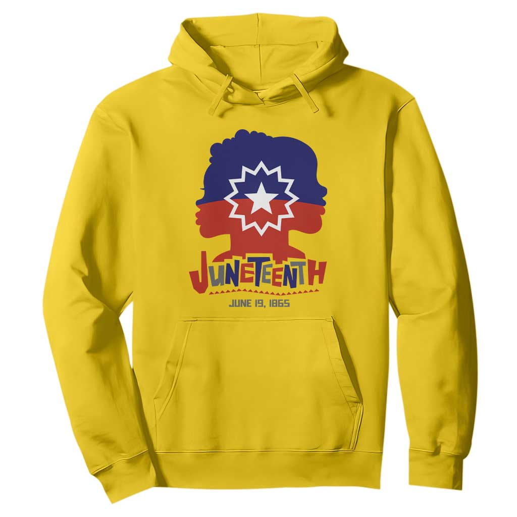 Juneteenth Flag Hoodie Celebrating Black Freedom Day 1865