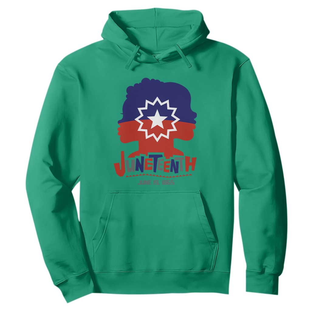 Juneteenth Flag Hoodie Celebrating Black Freedom Day 1865
