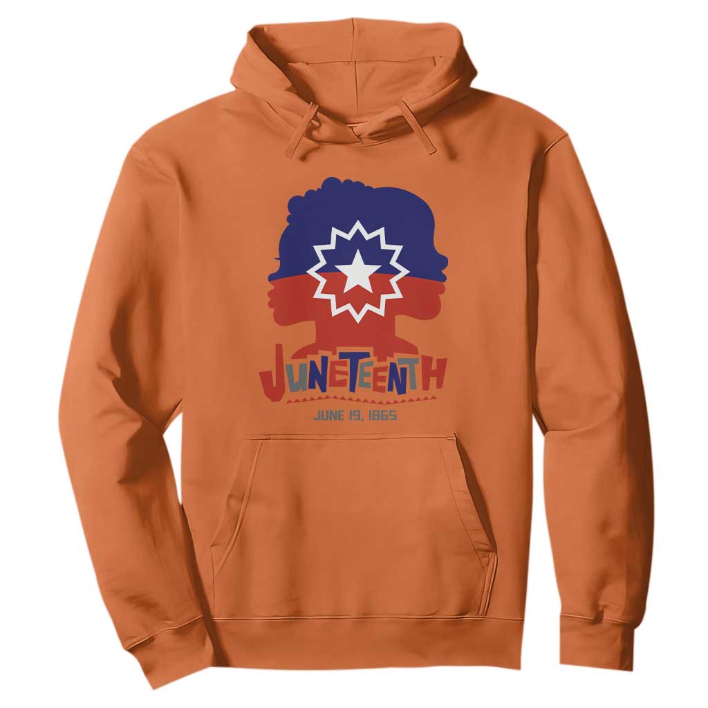 Juneteenth Flag Hoodie Celebrating Black Freedom Day 1865