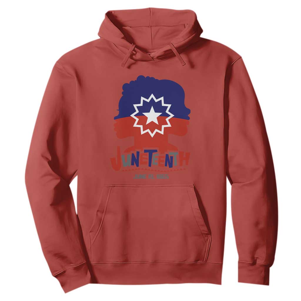 Juneteenth Flag Hoodie Celebrating Black Freedom Day 1865