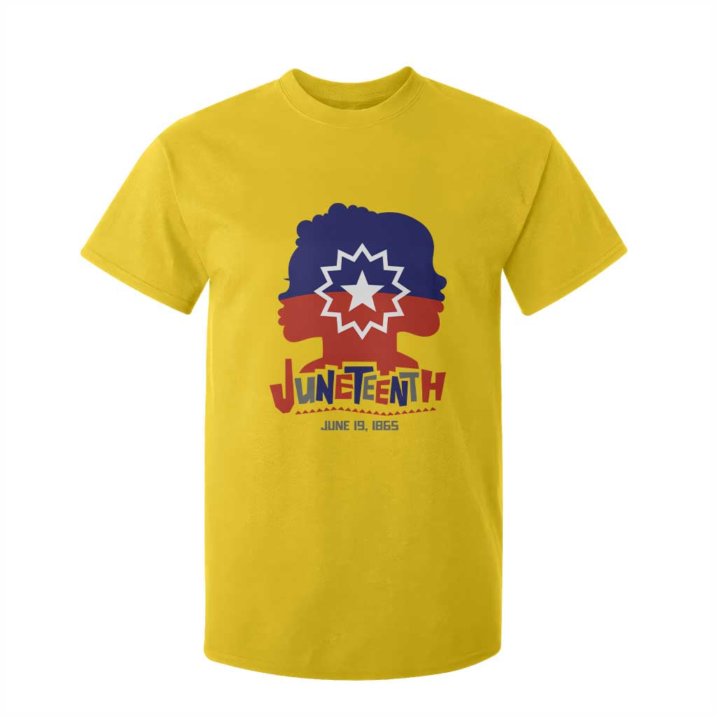 Juneteenth Flag T Shirt For Kid Celebrating Black Freedom Day 1865