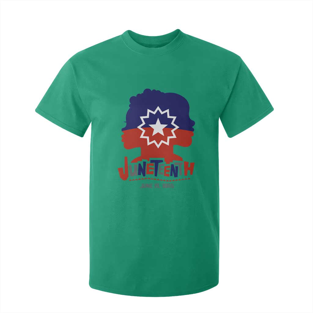 Juneteenth Flag T Shirt For Kid Celebrating Black Freedom Day 1865