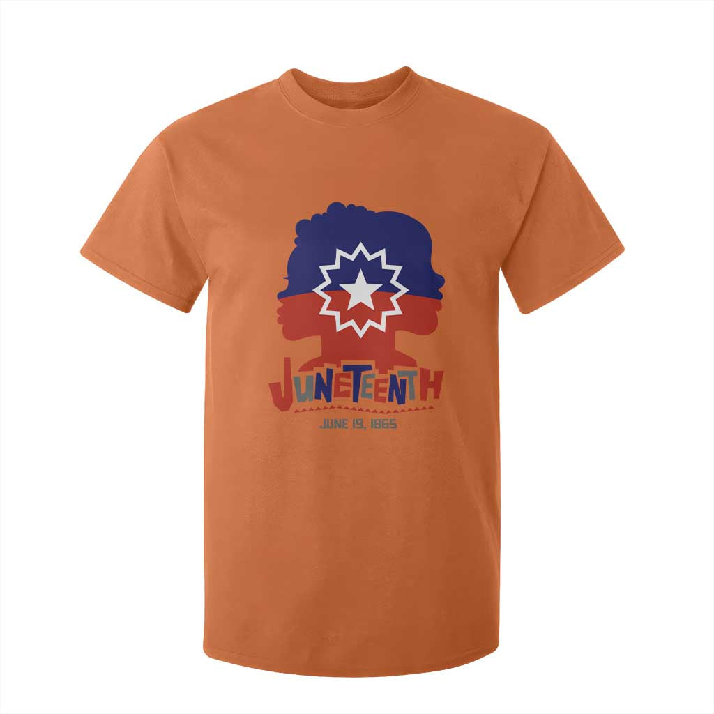 Juneteenth Flag T Shirt For Kid Celebrating Black Freedom Day 1865