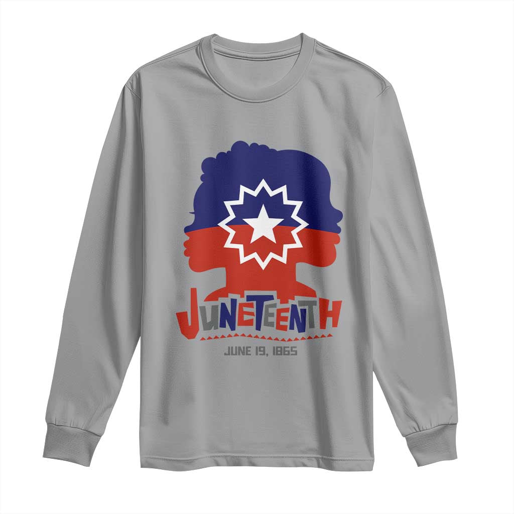 Juneteenth Flag Long Sleeve Shirt Celebrating Black Freedom Day 1865