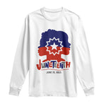 Juneteenth Flag Long Sleeve Shirt Celebrating Black Freedom Day 1865