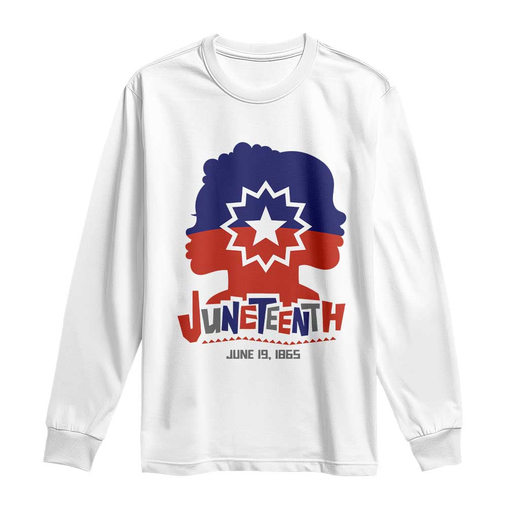 Juneteenth Flag Long Sleeve Shirt Celebrating Black Freedom Day 1865