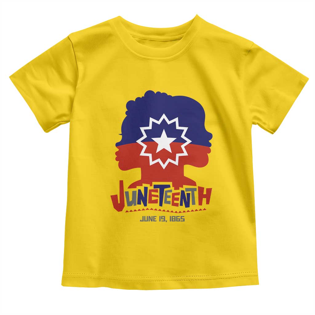 Juneteenth Flag Toddler T Shirt Celebrating Black Freedom Day 1865