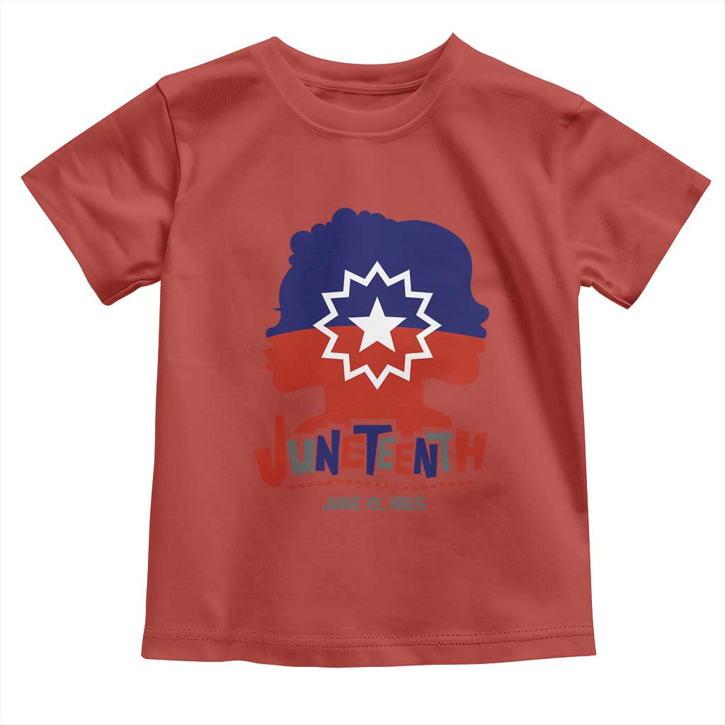 Juneteenth Flag Toddler T Shirt Celebrating Black Freedom Day 1865