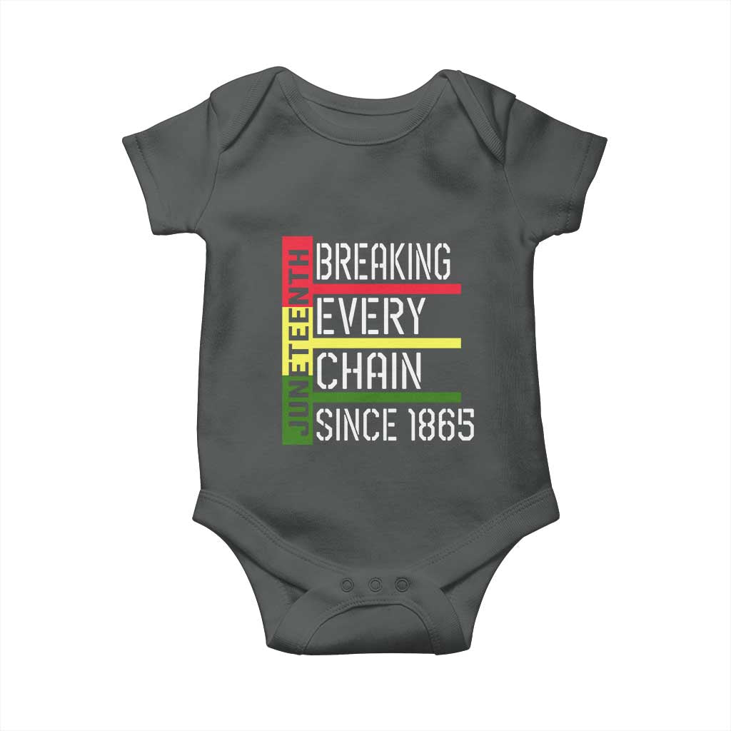 Juneteenth 1865 Baby Onesie Breaking Every Chain