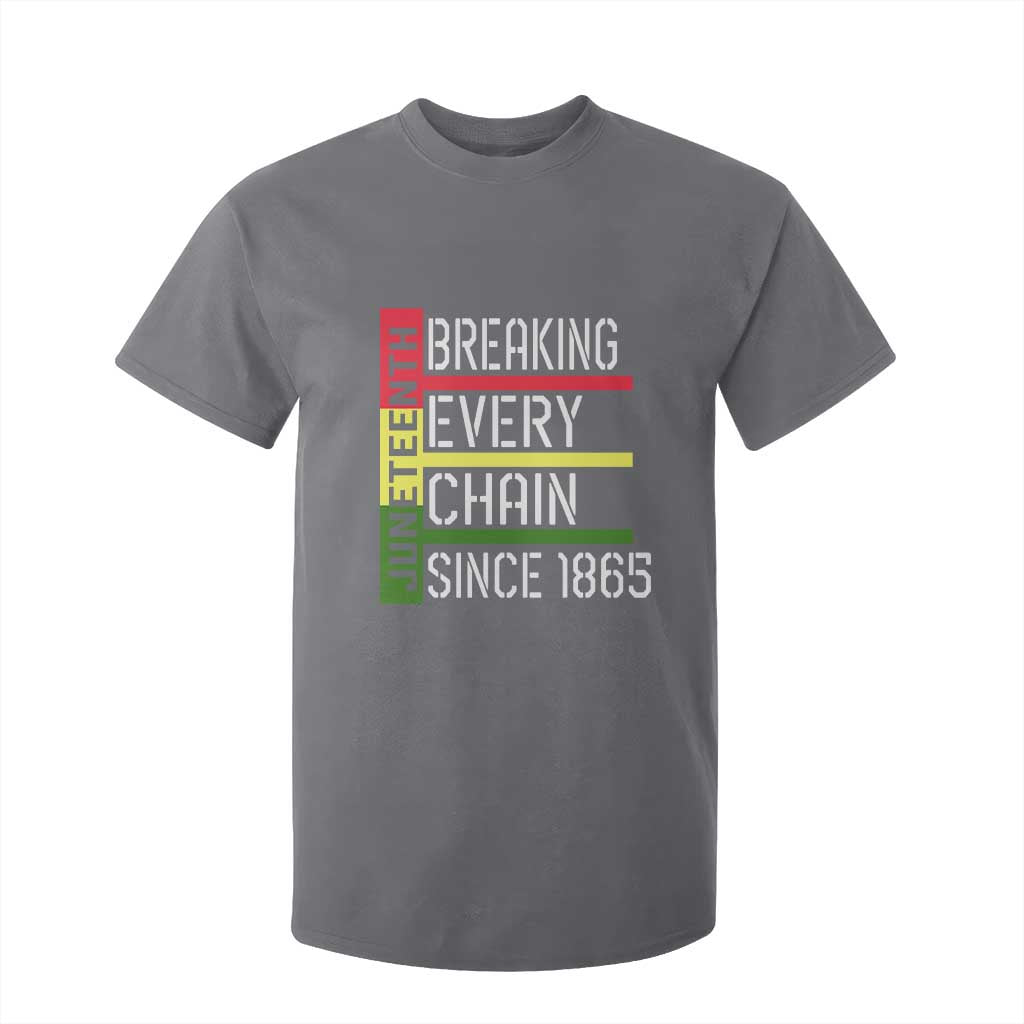 Juneteenth 1865 T Shirt For Kid Breaking Every Chain