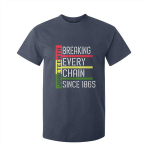 Juneteenth 1865 T Shirt For Kid Breaking Every Chain