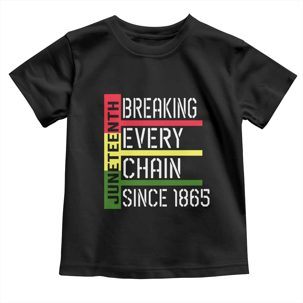 Juneteenth 1865 Toddler T Shirt Breaking Every Chain