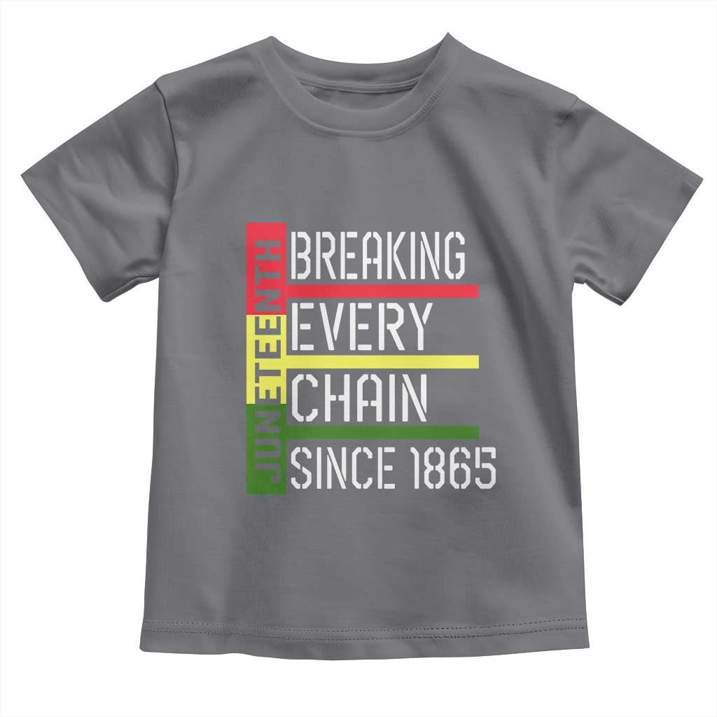 Juneteenth 1865 Toddler T Shirt Breaking Every Chain