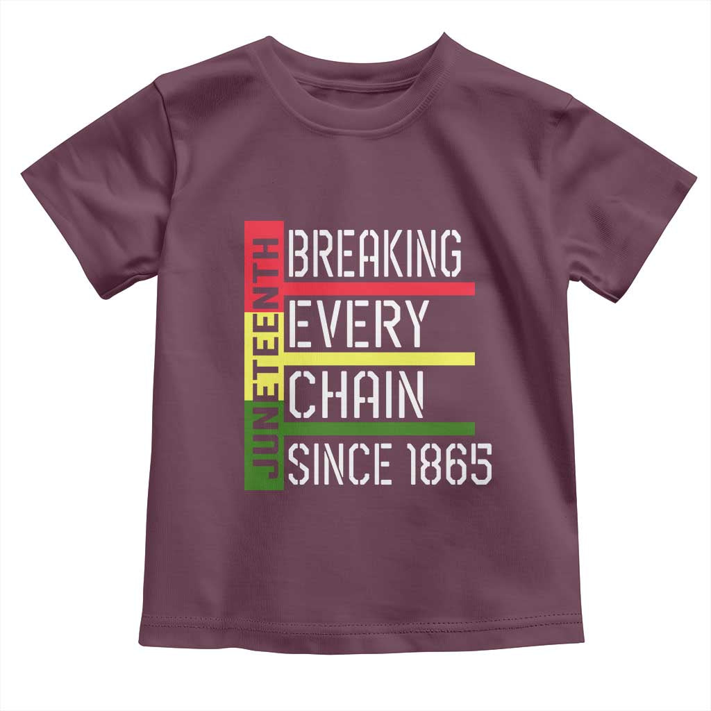 Juneteenth 1865 Toddler T Shirt Breaking Every Chain
