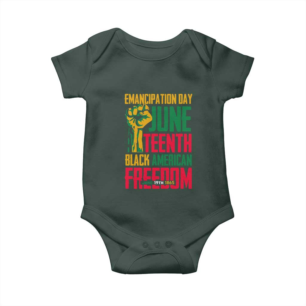 Emancipation Day Baby Onesie Juneteenth Black American Freedom Since 1865