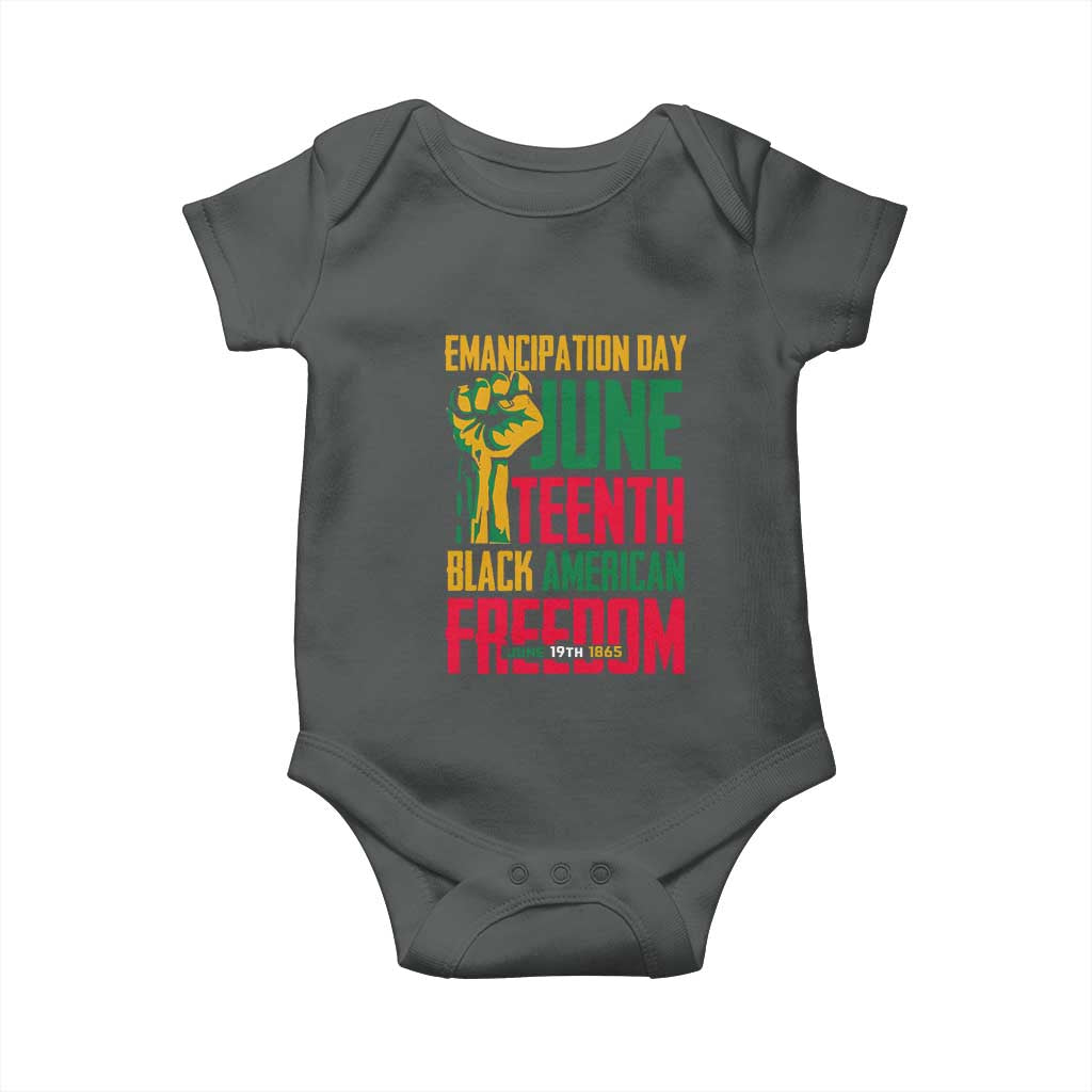 Emancipation Day Baby Onesie Juneteenth Black American Freedom Since 1865