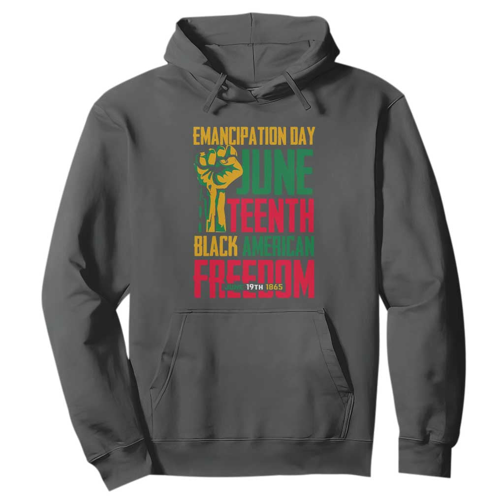 Emancipation Day Hoodie Juneteenth Black American Freedom Since 1865