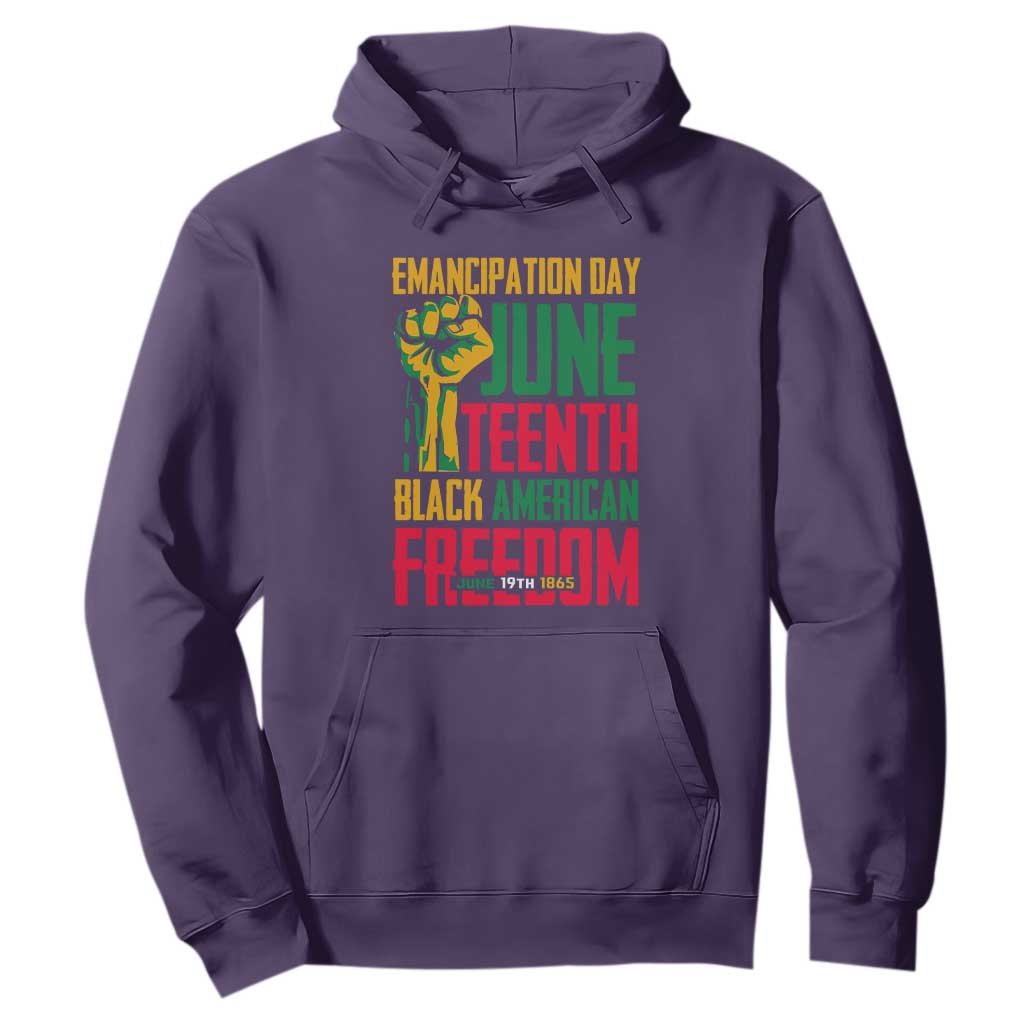 Emancipation Day Hoodie Juneteenth Black American Freedom Since 1865