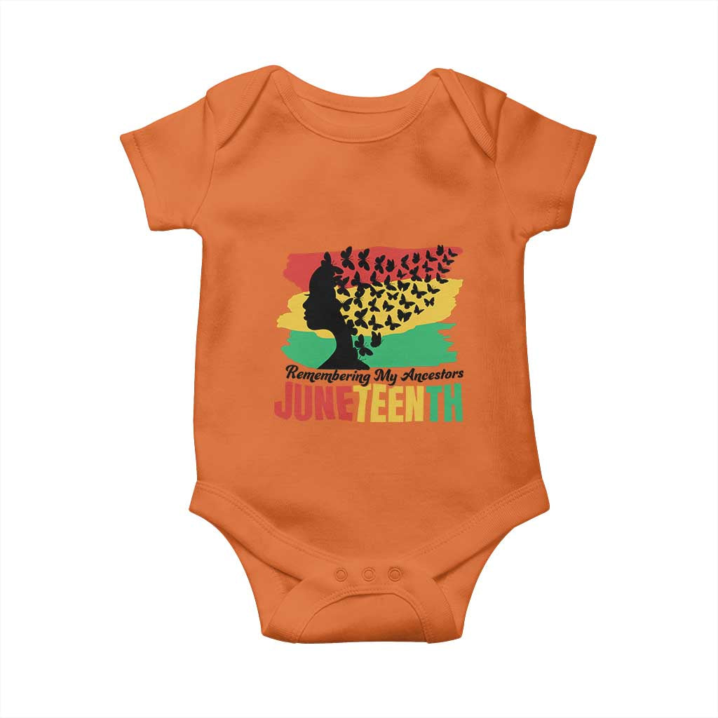 Juneteenth 1865 Baby Onesie Remembering My Ancestors