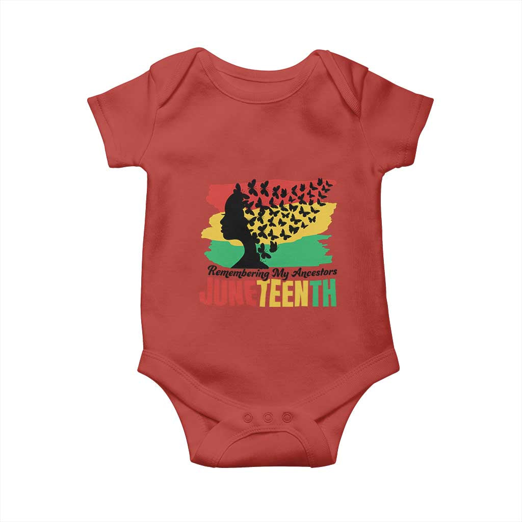 Juneteenth 1865 Baby Onesie Remembering My Ancestors