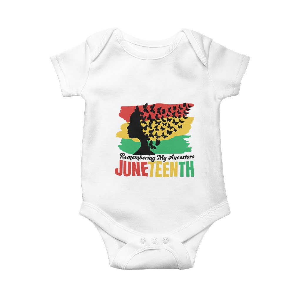Juneteenth 1865 Baby Onesie Remembering My Ancestors