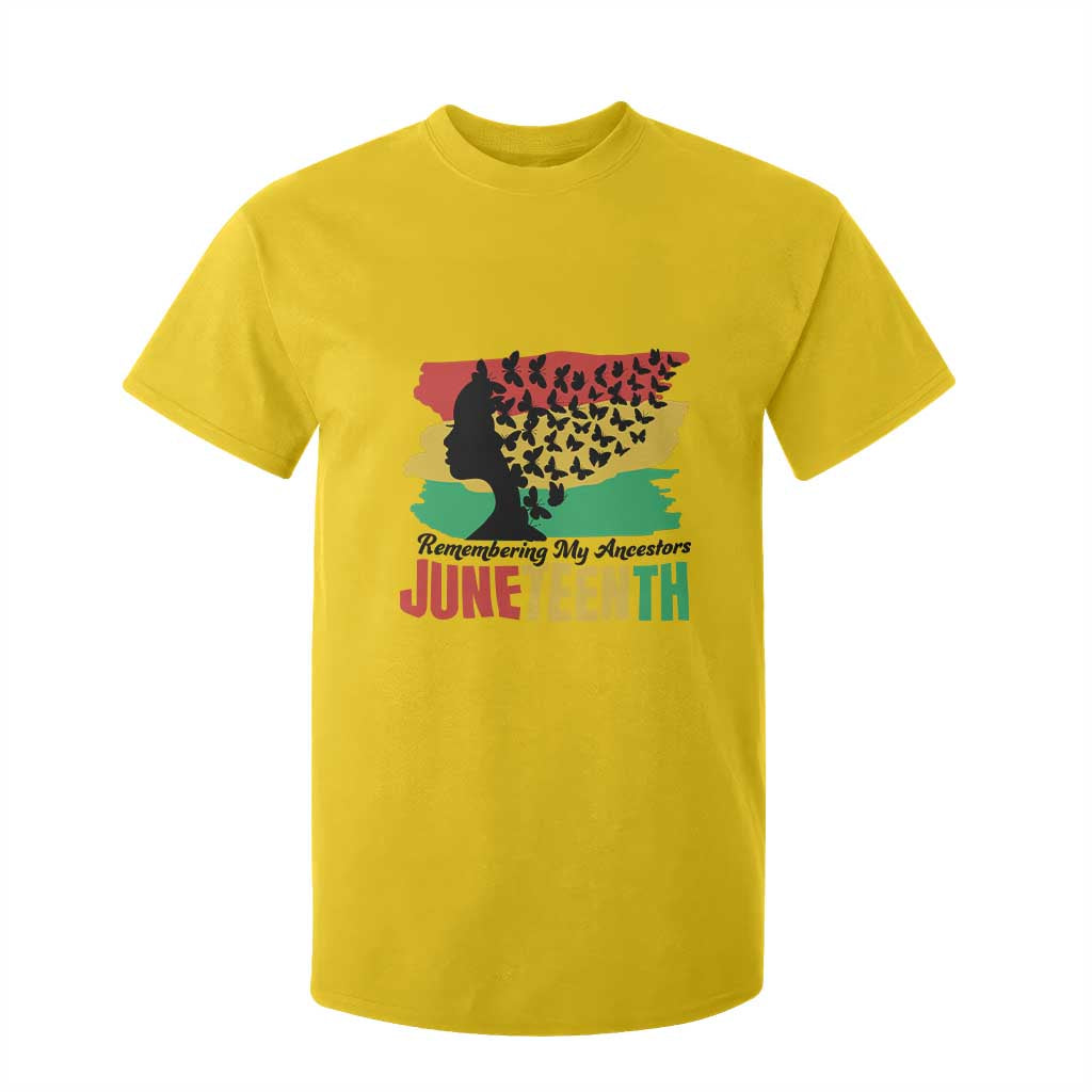 Juneteenth 1865 T Shirt For Kid Remembering My Ancestors